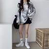 Plus Size Long Sleeve T-shirts Women Harajuku Tie-dye Autumn Loose Tops Teens Streetwear Y2k Sun-proof Clothing