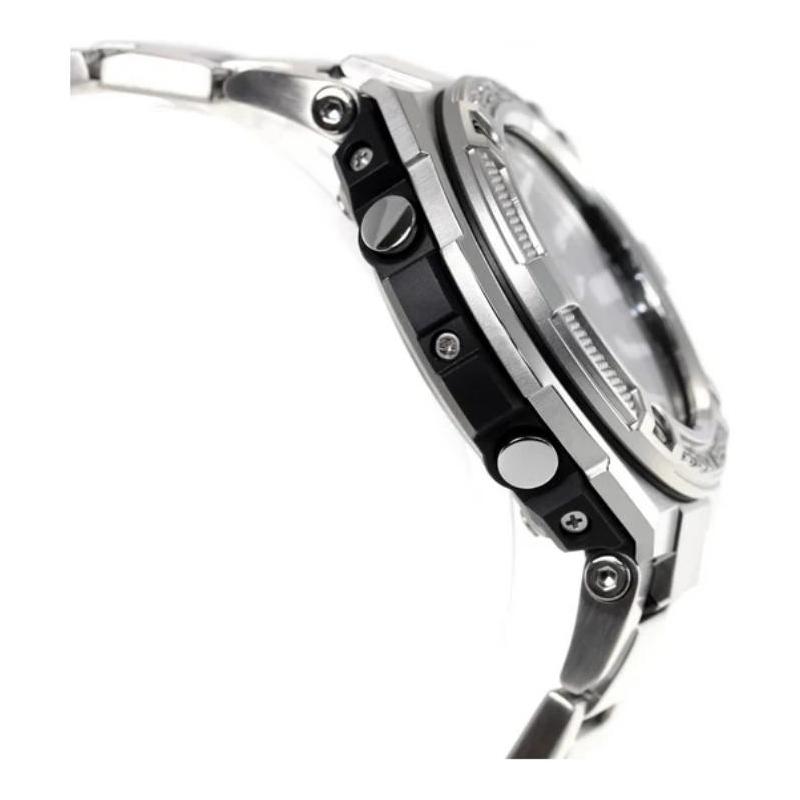 Casio CASIOG-STEEL Series-S Disc Dual Display Steel Heart Mountaineering Waterproof Fashion Quartz Movement Stainless Steel Strap GST-S330D-1A