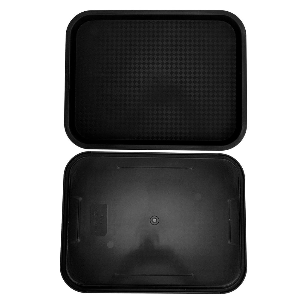 Fast Food Tray PP Rectangular Thick Slip Resistant Multi Purpose Food Service Tray for Restaurant Canteen