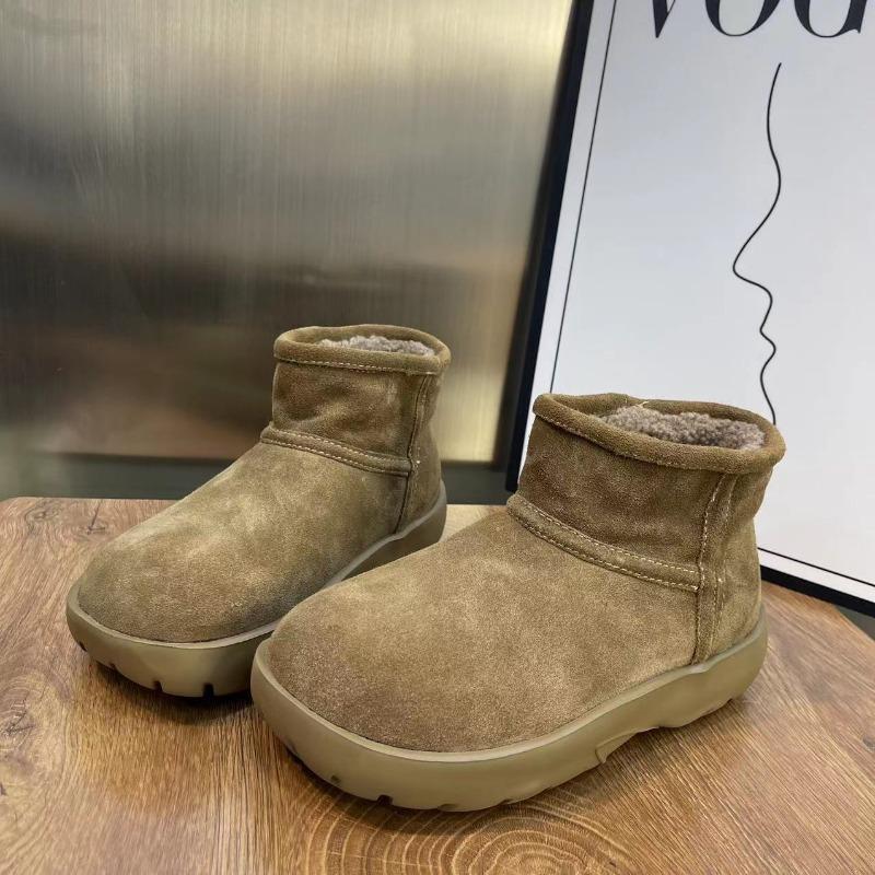 Snow Boots Cotton Shoes New Winter Velvet Thickened Lamb Wool Thick-soled Non-slip Cotton Shoes Women's Small Short Boots