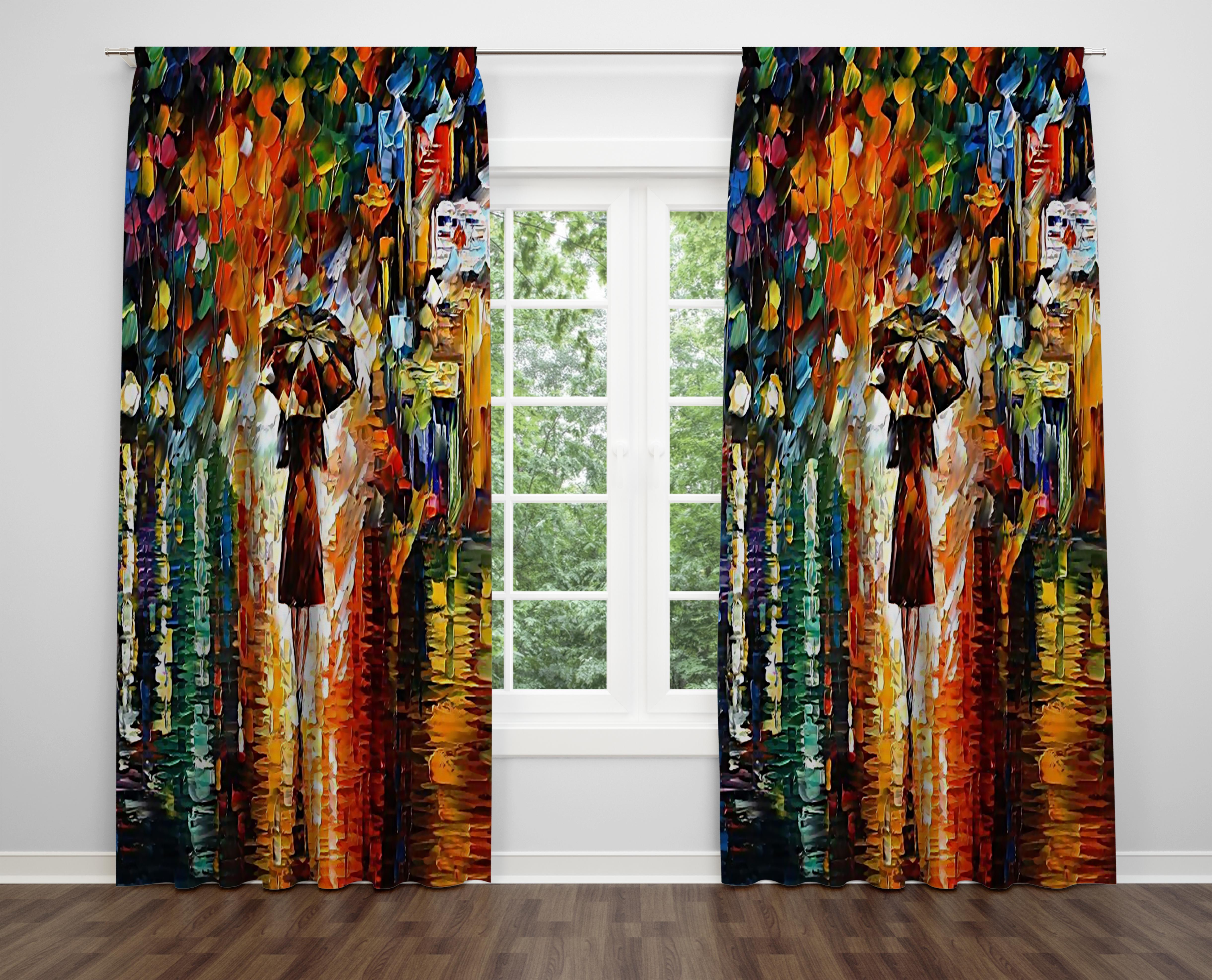 

Декоративний дизайн, високоякісна бавовняна тканина, ви можете вибрати одну або подвійну фіранку з крила 1 piece різнокольоровий