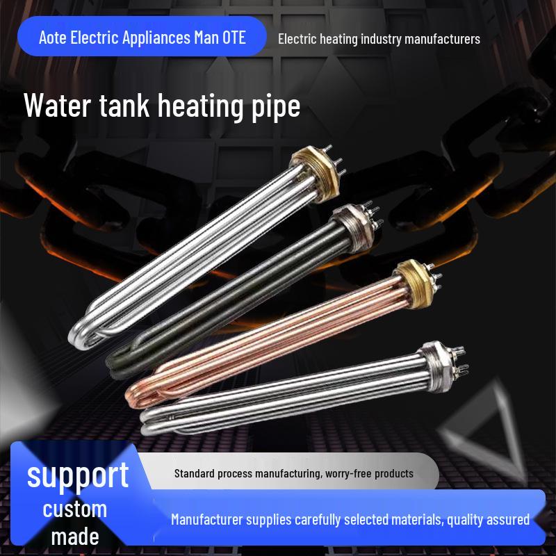 High-Power DN40/50 Hex Head Threaded Heat Pump Heating Tube for Boiler and Water Tank