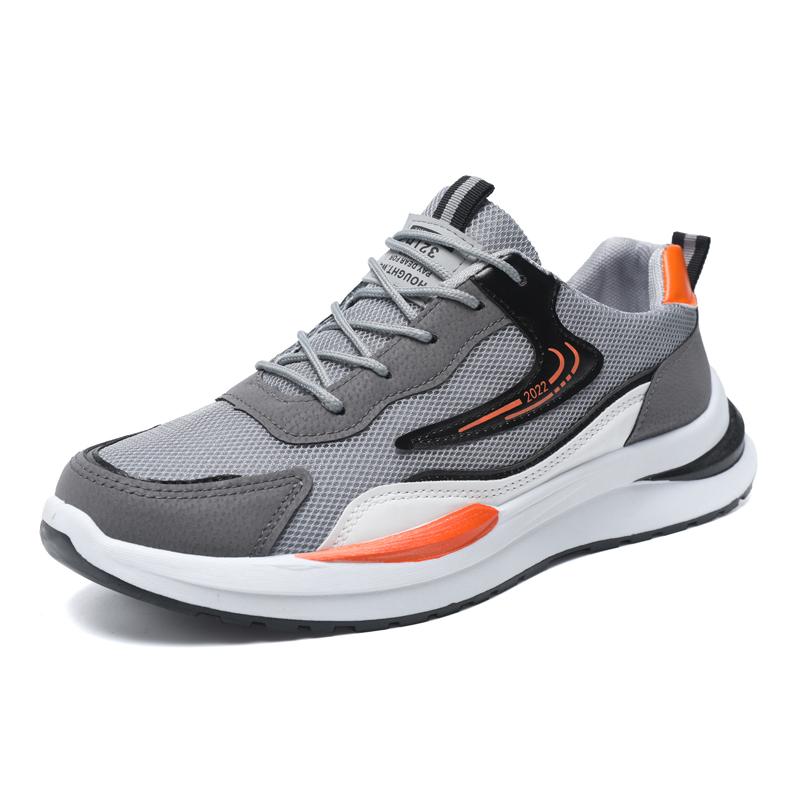 Summer New Breathable Shoes Men's Outdoor Leisure Light Walking Sports Shoes Safety Boots Puncture Resistant Steel Pointed Shoes