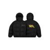 Zimní Streetwear v Y2K stylu Unisex Puffer bunda s kapucí Pruhovaná Volný střih Pro teenagery