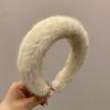 Women Hairband Elegant Plush Headband Lady Sponge Headwear Fashionable Hair Accessory for Autumn Winter