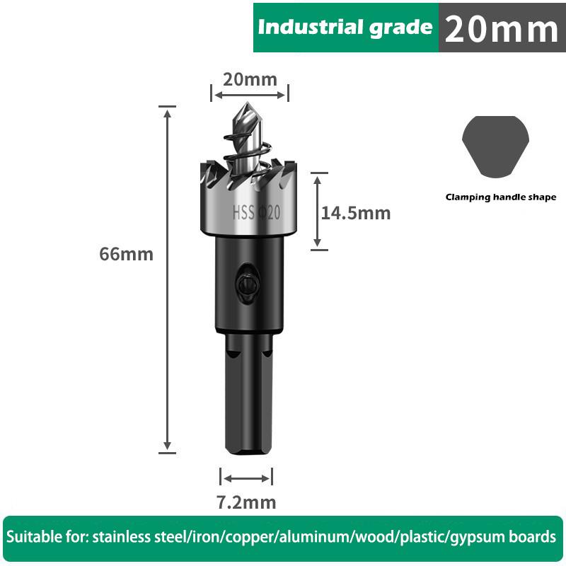Hole Saw Set 12-100mm Hard Metal Drill Bits Heavy Duty Hole Opener Hole Cutter For Metal Stainless Steel Iron Wood Plastic Etc.