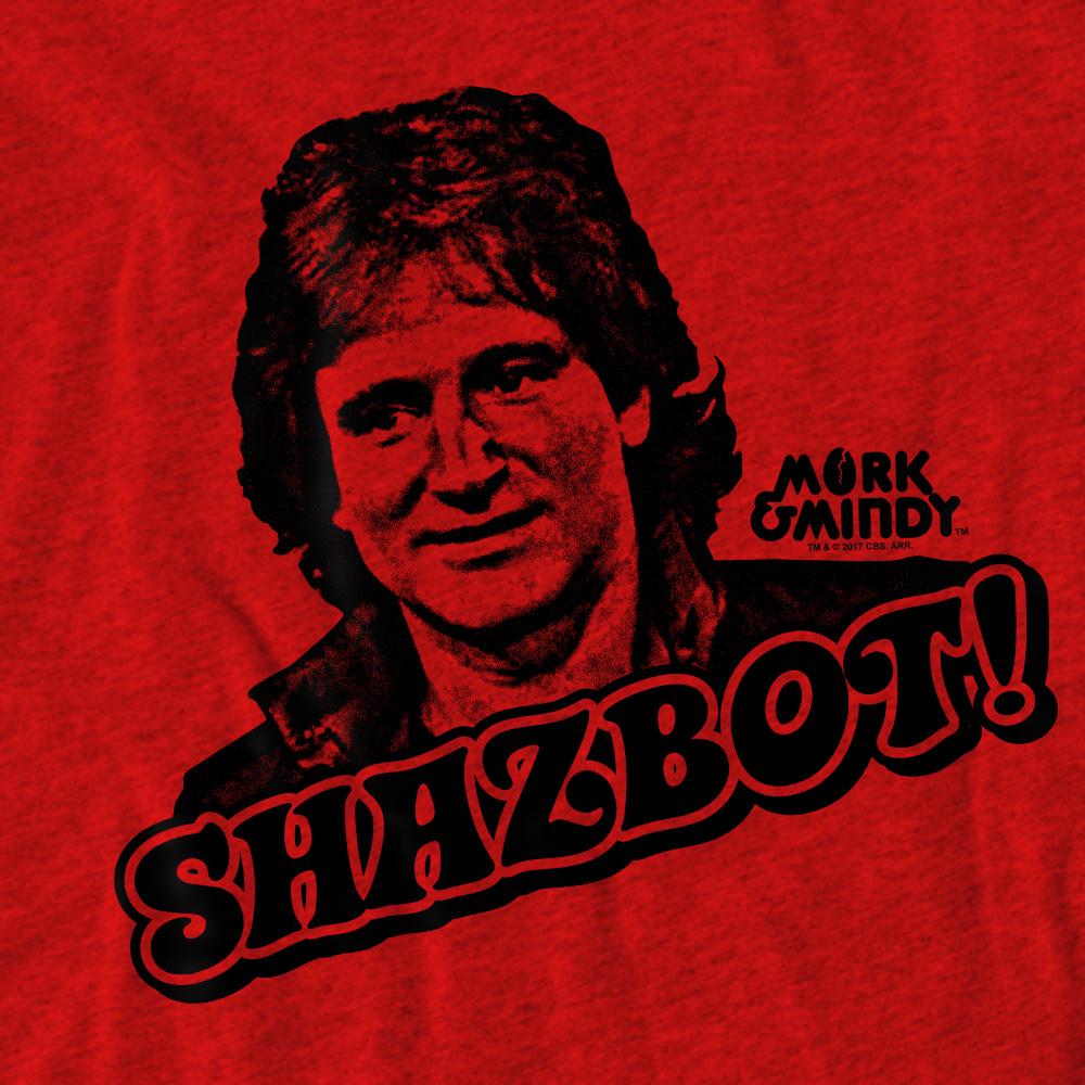 Mork And Mindy Unisex Adult Shazbot T-Shirt