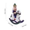 Nutcracker Decor Wooden Nutcracker Figurine On Rocking Horse Christmas Decor For Holiday Table Centerpieces Xmas Tree Ornament