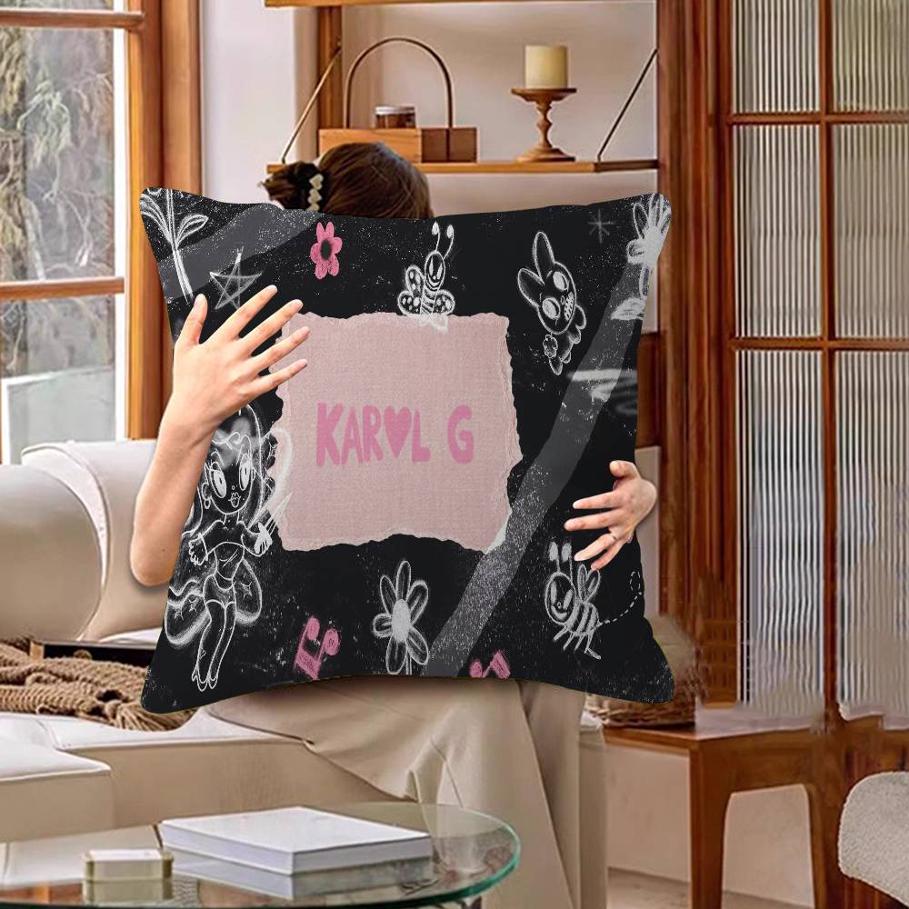 Karol G Manana Sera Bonito Pillow Anime Pillow Sofa Bed Head Pillow Cover Cushion Cover 45x45 Cm Fashion