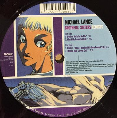 12inch Record MICHI LANGE - Brothers, Sisters (Remixes) PJMS0032 Peppermint Jam 1998 Germany Dance & Electronica Used