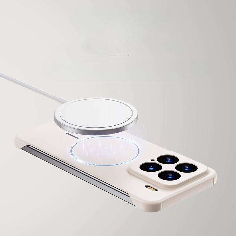 For Magsafe Frameless Shockproof Case For Xiaomi 15Ultra 15 14 Pro 14Ultra Matte Ultra Thin Hard Wireless Charging Magnetic Cover