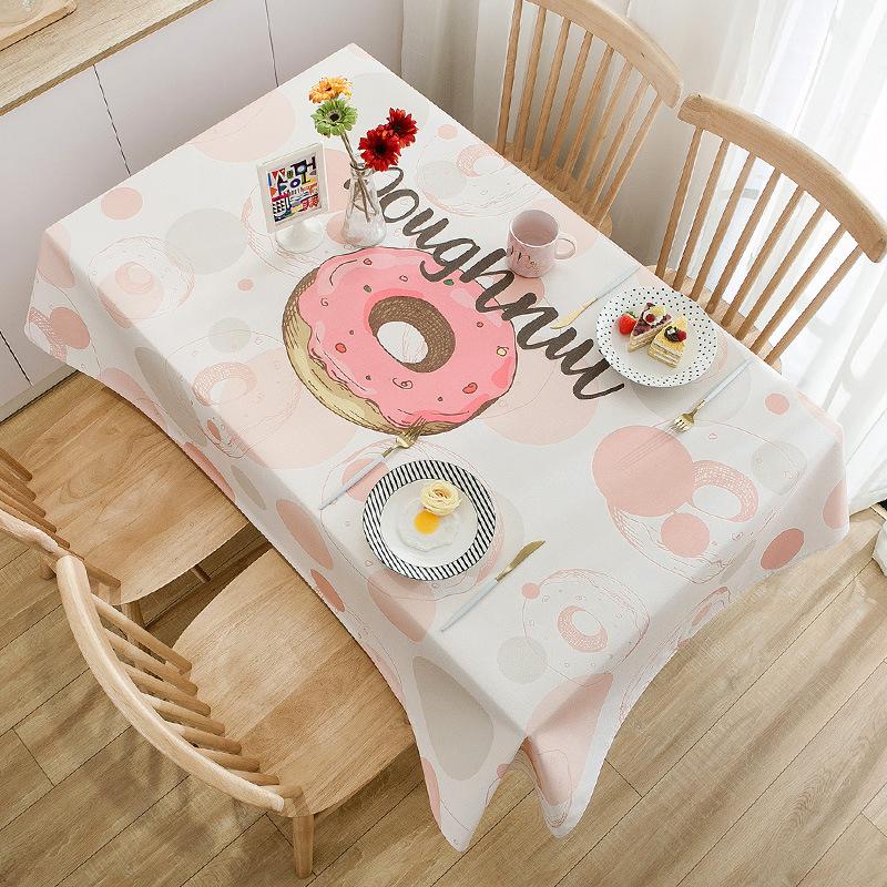 

Dustproof Easy To Wash Nordic Style Tablecloth Fabric Heat-proof Table Mat Rectangular Living Room Garden Dining Room Universal Decorative Tablecloth 60*60cm