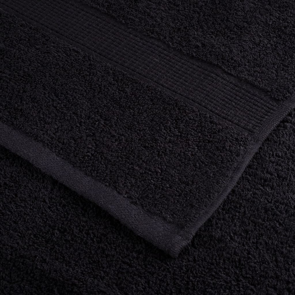 Ręczniki Premium Solund, 2 Szt., Czarne, 80X200 Cm, 600 G/Cm²