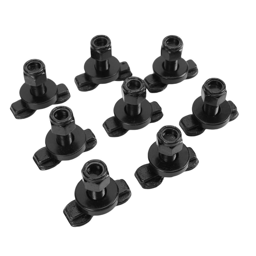 L Track Double Lug Threaded Stud Fitting 6000lbs Load Capacity L Rail Stud Nut Tie Down Fitting for Truck Bed Trailer
