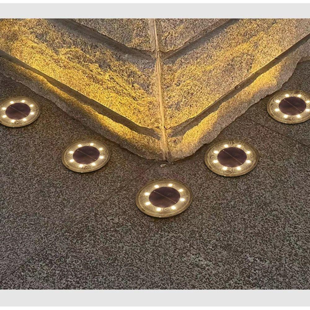 Waterproof LED Solar Floor Lamp LED Waterproof Underground Lamps  Courtyard Decoration