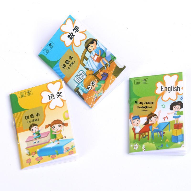Miniature Dollhouse Study Scene: DIY Pocket-sized Book Ornament