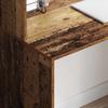 Desk with Shelf Reclaimed Wood Look 102 x 50 x 124 cm Particleboard