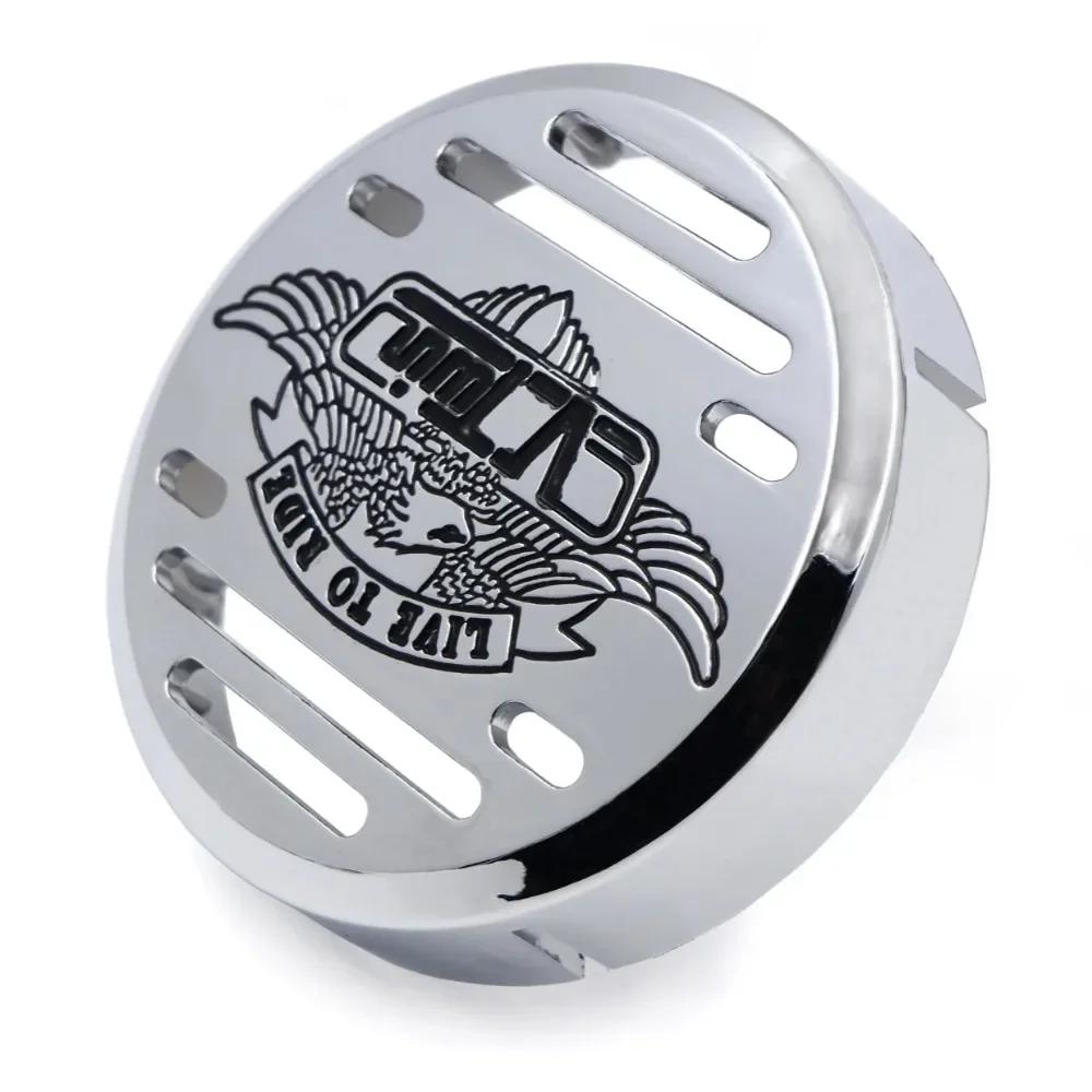 For Motorcycle Kawasaki Vulcan 800 Yamaha V-Star 650 1100 Classic Silverado BLACK Horn Cover