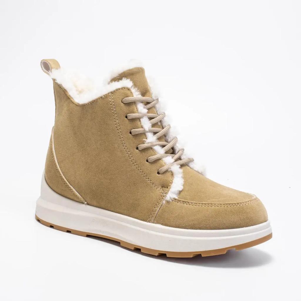 Europäische und amerikanische Schnee-Stiefeletten Damen 2024 Neu Winter Warm Seitlicher Reißverschluss Flacher Boden Damen Baumwollschuhe Zapatos Mujer