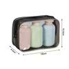3Pcs Soft Leakproof Travel Bottles Set 100ml 3.4oz Portable Squeeze Tubes For Shampoo Lotion Refillable Travel Essentials