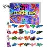 Creative Gift Ideas for Kids 3D Printed Animal Advent Calendar, 24-Day Dinosaur Ocean Land Miniature Toys Collection Figure Countdown Set, Christmas