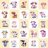 50 Rainbow Calf Graffiti Stickers Children'S Cute Cow Cartoon Creative Personality Stickers