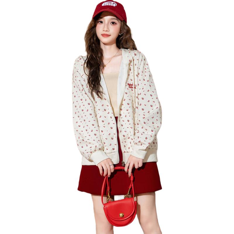 

TonLion Women s Hooded Graphic Long Sleeve Jacket S