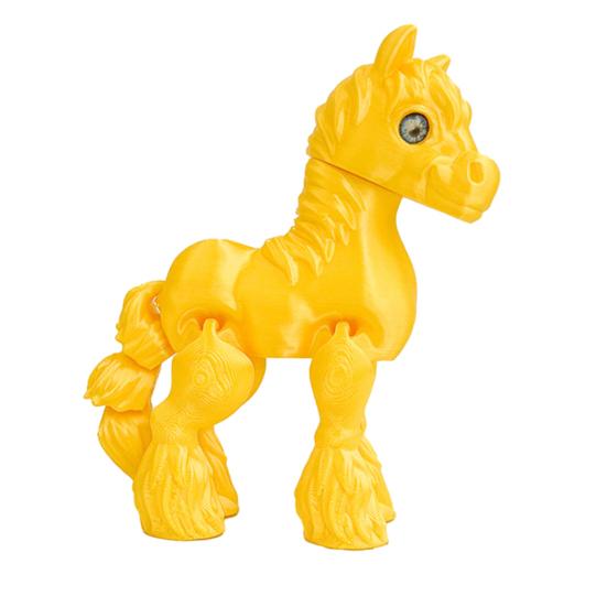 

3D Printed Horse Figurine Movable Joints Pony Statue Stress Relief Fidget Toy Educational Animal Model Desktop Decoration Ornament S