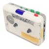Cassette To MP3 Converter HiFi Stereo Sound Retro Innovative Colorful Buttons USB Portable Tape Player White