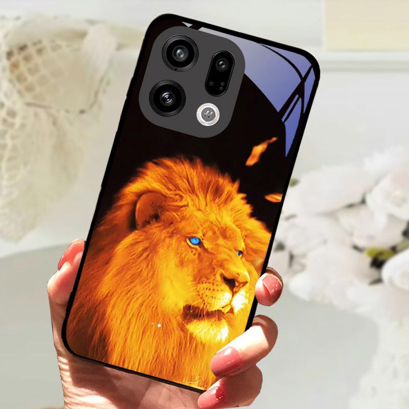 Für OPPO Find X9 Pro Hülle FindX9 PLJ110 Gehärtetes Glas Schutzrückseite Für OPPO Find X 9 X9Pro Handyhülle Stoßfänger Fundas