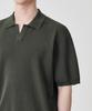 Musinsa Standard Cool Touch Slit Neck Knitted Polo Shirt [Khaki]