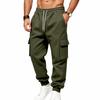 Men's Outdoor Casual Cargo Sweatpants, -Lined, Loose Fit, Multiple Pockets for Sports, Hiking and Daily Wear
