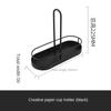 Coffee Station Organizer Paper Cup Holder Coffee Condiment Tea Bags Storage Rack for  Kitchen Home Office