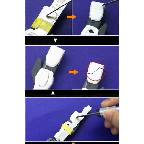 R-STYLE Stainless Steel Etched Paneling Guide Parts Set (Type C) for Adding Detail To Gunpla and Other Robot Scale Models