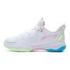 Li Ning Zhan Ji III Lite Shock Absorption Rebound Low-Top Badminton Shoes Unisex Shoes White Pink AYZS016-3