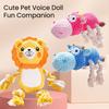 Plush Dog Toy for Aggressive Chewers Interactive Squeaky Chew Toy Soft Stuffed Animal