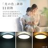 [Exclusive to .co.jp] [Equipped with power saving mode] Iris Ohyama Ceiling Light, 12 tatami mats, Wooden frame (Japan Lighting Industry Association m