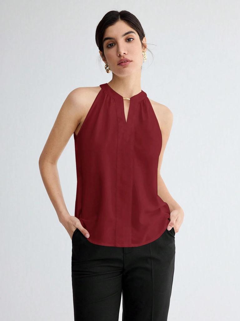 Cross-Border Women's Summer Halter Sleeveless Top – Versatile and Chic for the Workplace