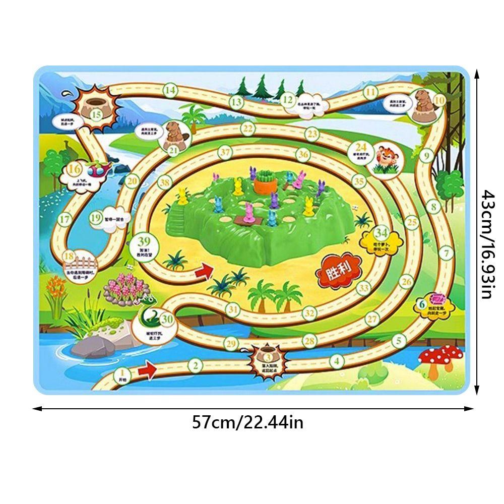 Cartoon Rabbit Interactive Defend Game Multicolor Challenge Game Interactive Toy  Party Games