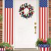 Künstlicher Kranz Memorial Day Unabhängigkeitstag Veteranentag Haustür Rot Blau