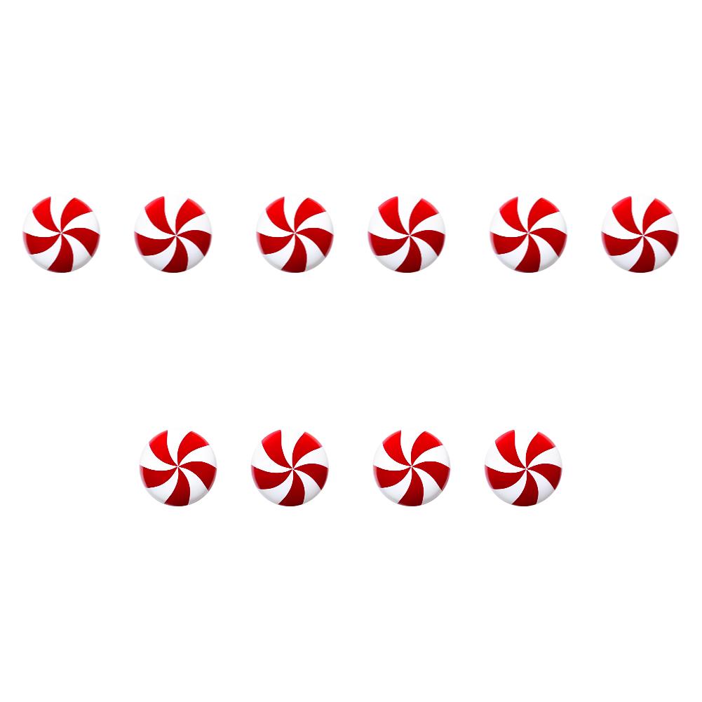 

10-30 шт. Рождественская ручка-кнопка, рождественский леденец, украшение, рождественский перечное мятное конфетное украшение, рождественское украшение