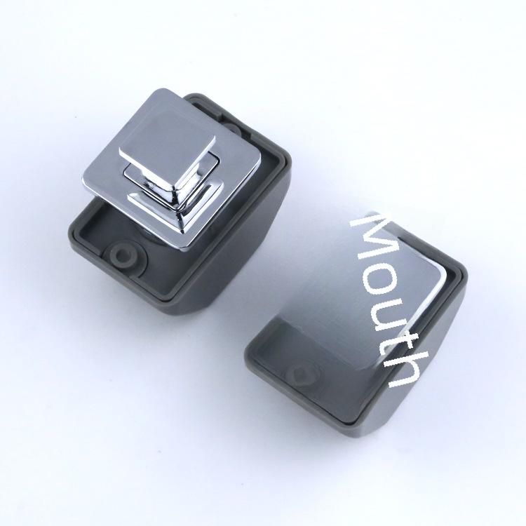 Zinc Alloy Wall Cabinet RV Handle with Hidden Button Lock