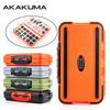 Waterproof Lure Box Fishing Accessories Storage Box Anti-Slip Rubber Double Lock Organizer Fishing Tackle Box for Sea Fishing