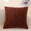 43x43cm INS Plush Pillowcase 3D Rhombus Geometry Soft Throw Pillowcase Embroidery Living Room Sofa Decor Jacquard Cushion Cover