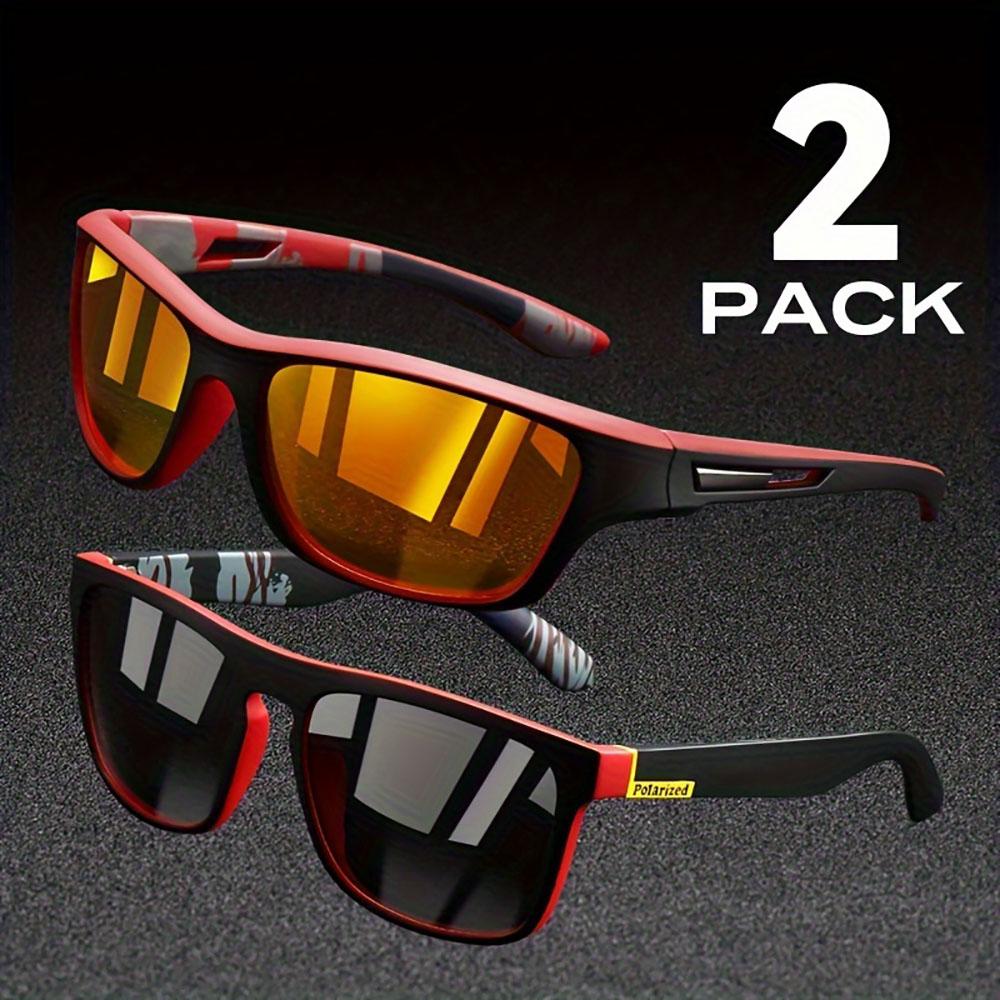 2pcs UV Protection Sunglasses Anti Glare Sun Shades For Summer Party Vacation Travel Driving Fishing