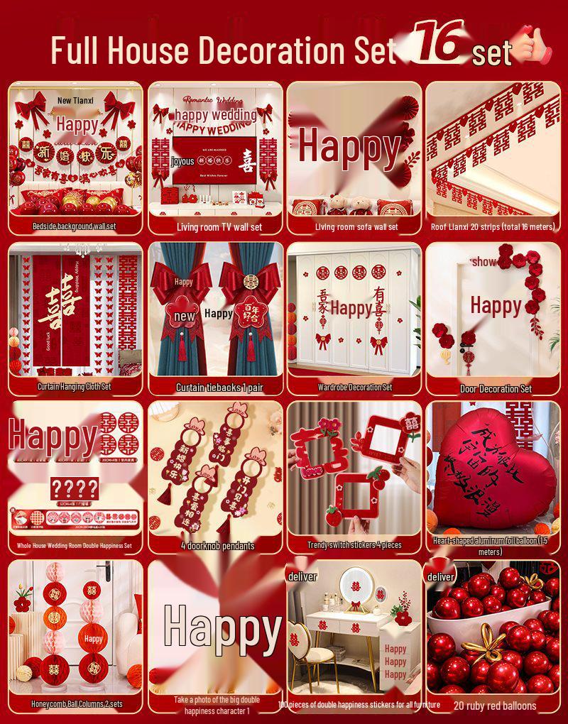 Komplett Bröllopsrumsinredningsset för Sovrum & Nytt Hus