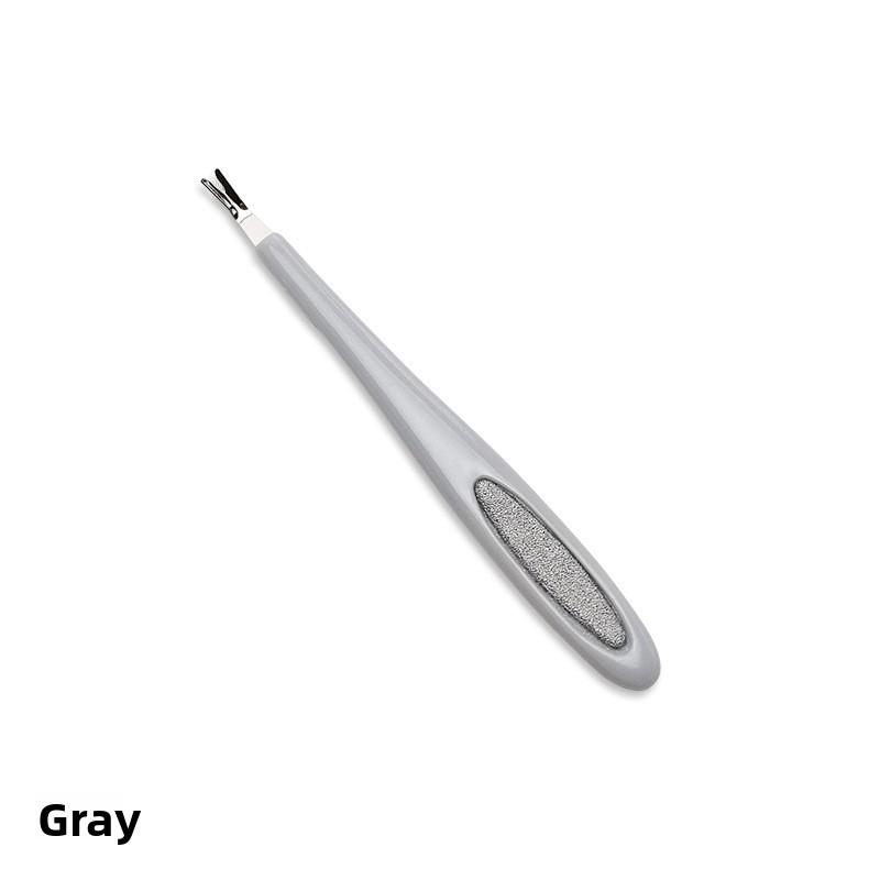 

Nail Art Dead Skin Remover U-shaped trimming push fork exfoliating hand nail trimming 2-in-1 nail art tool сірий колір