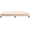 Box Spring Bed Frame Cappuccino Brown 200x200 cm Faux Leather