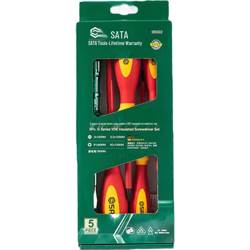 SATA 7-Piece T-Series VDE Insulated Screwdriver Set