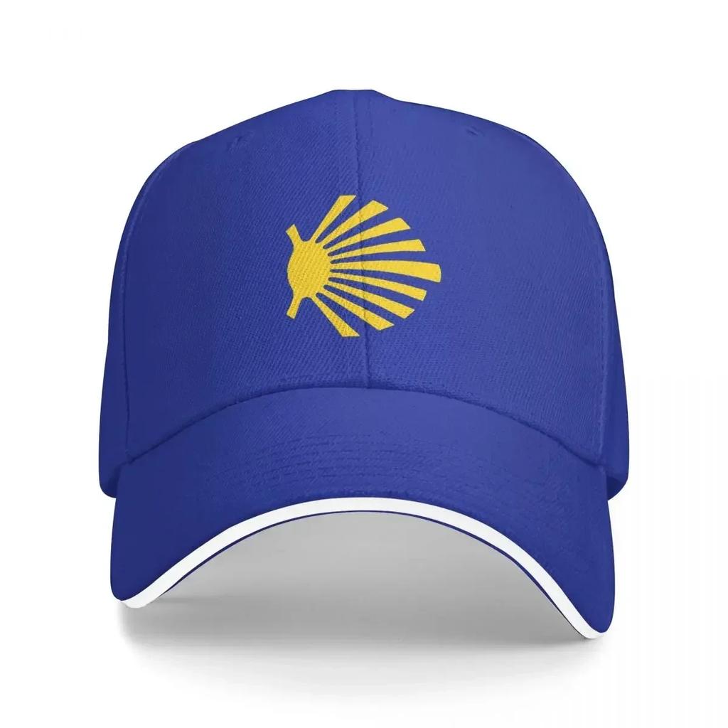 New Camino De Santiago Symbol Large Yellow Scallop Shell Cap Fashion Casual Baseball Cap Adjustable Hat Hip Hop Summer Baseball